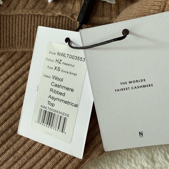 One-Shoulder Ribbed Knit Sweater - Picture 5 of 7